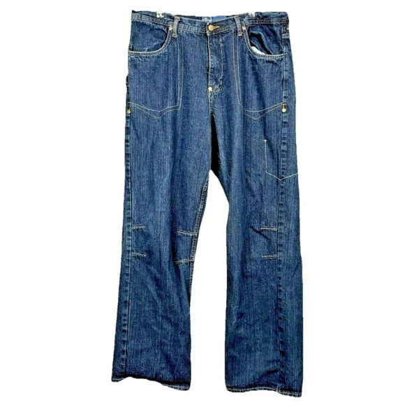 Vintage Y2K Wide Leg Carpenter Jeans Mens 36x30 Baggy Streetwear‎ 90s Distressed - Picture 1 of 15